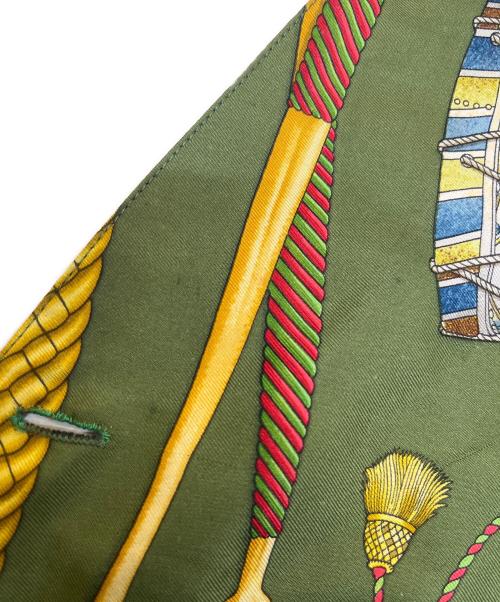 HERMES（エルメス）HERMES (エルメス) シルクベスト グリーン サイズ:40の古着・服飾アイテム
