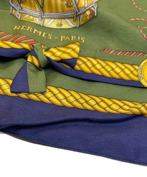 HERMES（エルメス）HERMES (エルメス) シルクベスト グリーン サイズ:40の古着・服飾アイテム