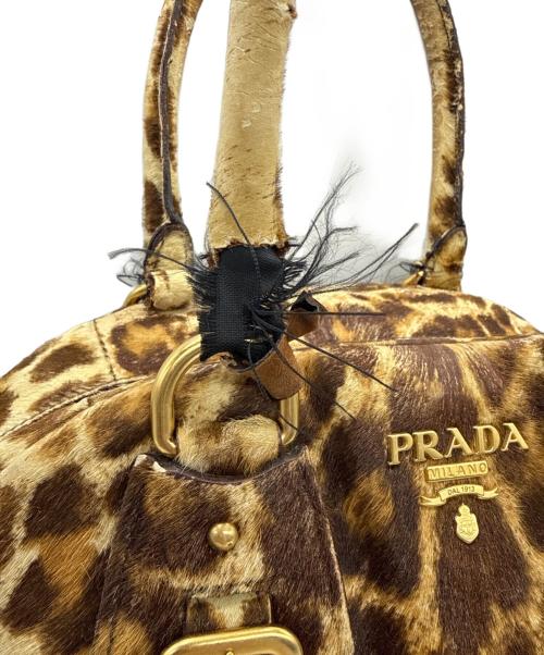 PRADA（プラダ）PRADA (プラダ) ボストンバッグ ベージュの古着・服飾アイテム