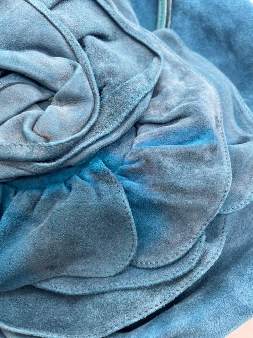 Yves Saint Laurent（イヴサンローラン）Yves Saint Laurent (イヴサンローラン) セミショルダーバッグ ターコイズの古着・服飾アイテム