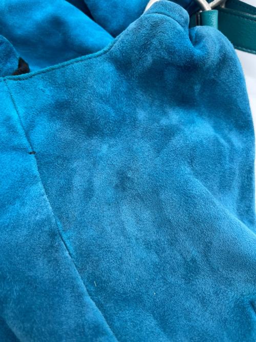 Yves Saint Laurent（イヴサンローラン）Yves Saint Laurent (イヴサンローラン) セミショルダーバッグ ターコイズの古着・服飾アイテム