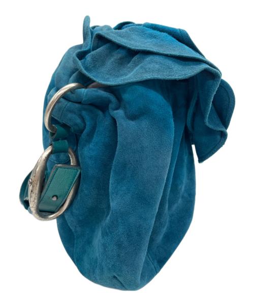 Yves Saint Laurent（イヴサンローラン）Yves Saint Laurent (イヴサンローラン) セミショルダーバッグ ターコイズの古着・服飾アイテム