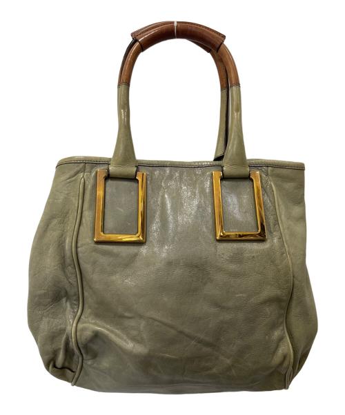 Chloe（クロエ）Chloe (クロエ) エテル トートバッグ カーキの古着・服飾アイテム