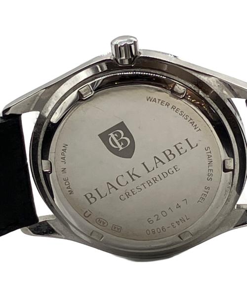 BLACK LABEL CRESTBRIDGE（ブラックレーベル クレストブリッジ）BLACK LABEL CRESTBRIDGE (ブラックレーベル クレストブリッジ) クレストレザードレスウォッチ ブラックの古着・服飾アイテム