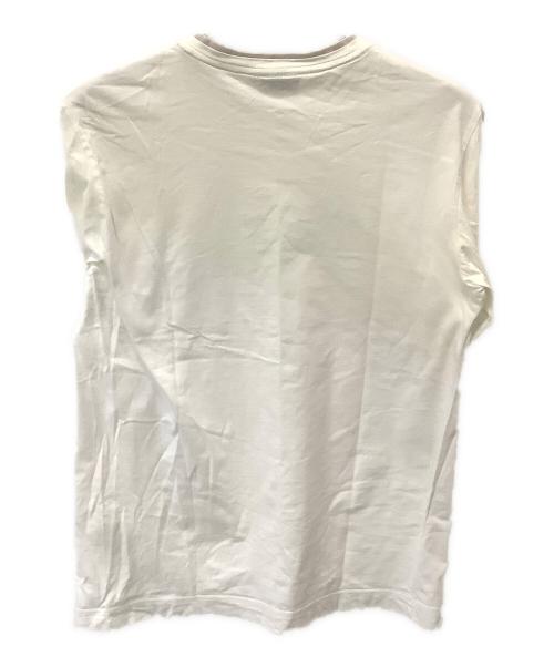 MONCLER（モンクレール）MONCLER (モンクレール) 半袖カットソー ホワイト サイズ:Mの古着・服飾アイテム