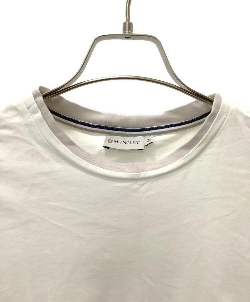 MONCLER（モンクレール）MONCLER (モンクレール) 半袖カットソー ホワイト サイズ:Mの古着・服飾アイテム