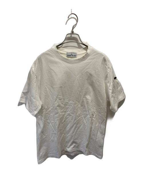 STONE ISLAND（ストーンアイランド）STONE ISLAND (ストーンアイランド) 半袖カットソー ホワイト サイズ:Mの古着・服飾アイテム