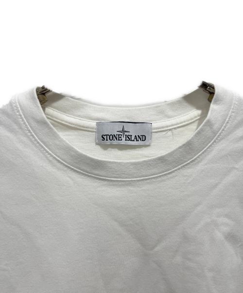 STONE ISLAND（ストーンアイランド）STONE ISLAND (ストーンアイランド) 半袖カットソー ホワイト サイズ:Mの古着・服飾アイテム