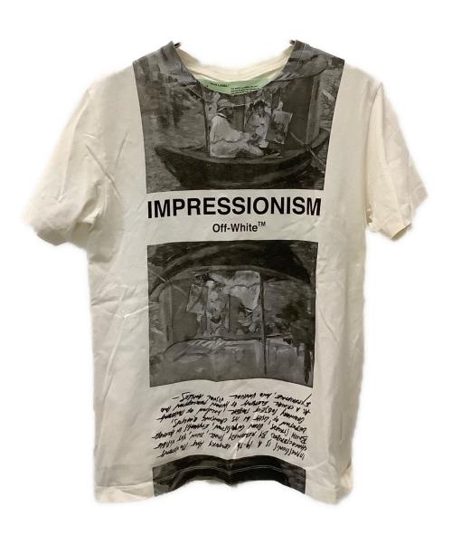 OFFWHITE（オフホワイト）OFFWHITE (オフホワイト) 半袖カットソー ホワイト サイズ:Mの古着・服飾アイテム