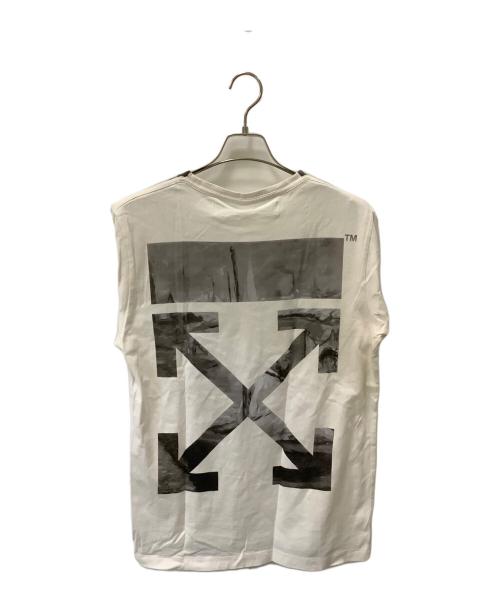 OFFWHITE（オフホワイト）OFFWHITE (オフホワイト) 半袖カットソー ホワイト サイズ:Mの古着・服飾アイテム
