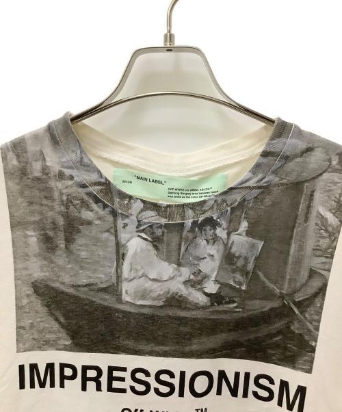 OFFWHITE（オフホワイト）OFFWHITE (オフホワイト) 半袖カットソー ホワイト サイズ:Mの古着・服飾アイテム