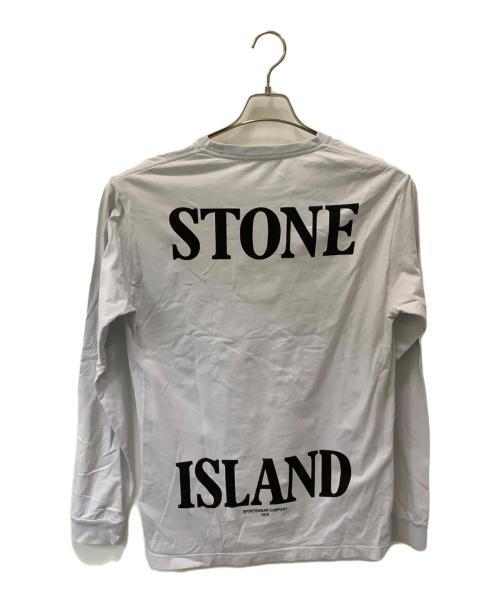 STONE ISLAND（ストーンアイランド）STONE ISLAND (ストーンアイランド) 長袖カットソー ホワイト サイズ:Lの古着・服飾アイテム