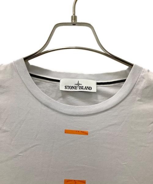 STONE ISLAND（ストーンアイランド）STONE ISLAND (ストーンアイランド) 長袖カットソー ホワイト サイズ:Lの古着・服飾アイテム