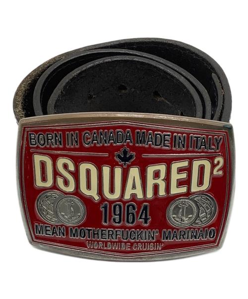 DSQUARED2（ディースクエアード）DSQUARED2 (ディースクエアード) スタッズベルト ブラックの古着・服飾アイテム