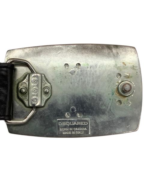 DSQUARED2（ディースクエアード）DSQUARED2 (ディースクエアード) スタッズベルト ブラックの古着・服飾アイテム