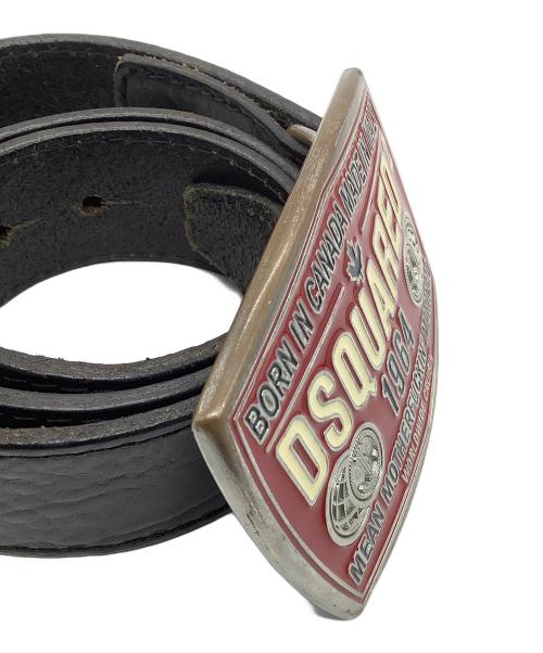 DSQUARED2（ディースクエアード）DSQUARED2 (ディースクエアード) スタッズベルト ブラックの古着・服飾アイテム