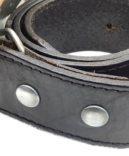 DSQUARED2（ディースクエアード）DSQUARED2 (ディースクエアード) スタッズベルト ブラックの古着・服飾アイテム