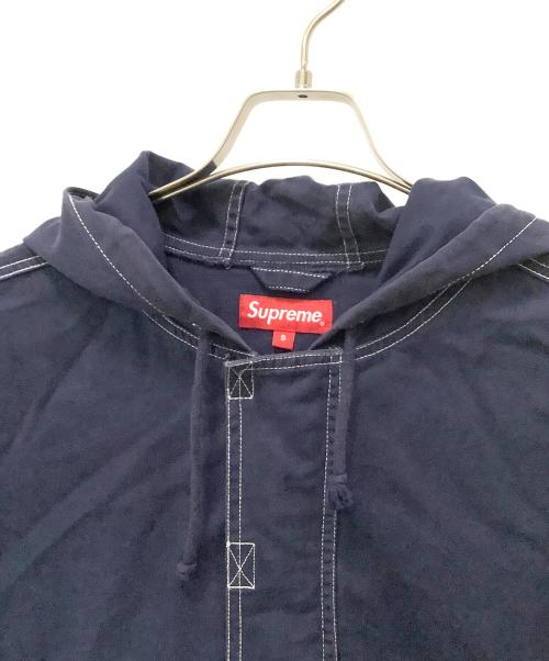 SUPREME（シュプリーム）SUPREME (シュプリーム) Contrast Stitch Twill Pullover ネイビー サイズ:Sの古着・服飾アイテム