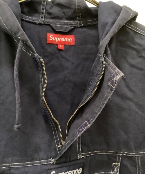 SUPREME（シュプリーム）SUPREME (シュプリーム) Contrast Stitch Twill Pullover ネイビー サイズ:Sの古着・服飾アイテム