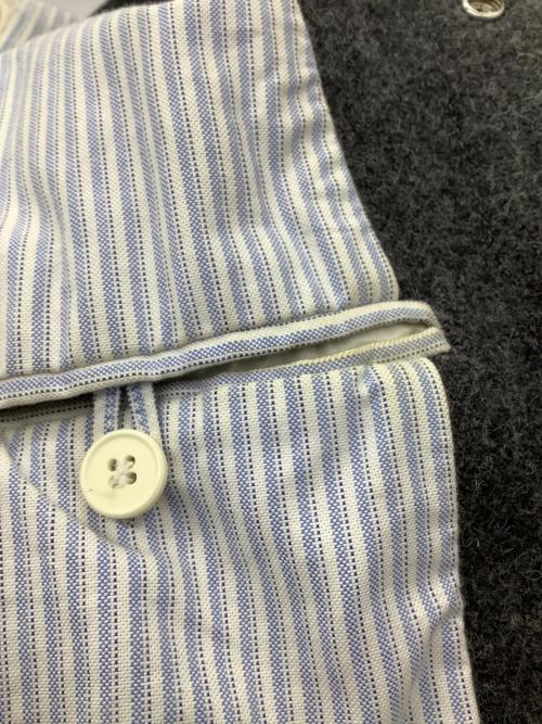 maison kitsune（メゾンキツネ）maison kitsune (メゾンキツネ) スタジャン グレー×ベージュ サイズ:Sの古着・服飾アイテム