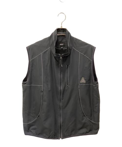 HUF（ハフ）HUF (ハフ) ナイロンベスト ブラック サイズ:Lの古着・服飾アイテム