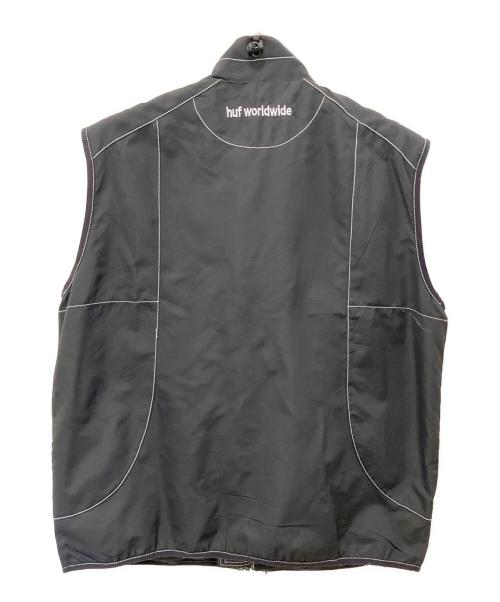 HUF（ハフ）HUF (ハフ) ナイロンベスト ブラック サイズ:Lの古着・服飾アイテム