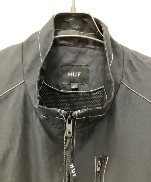HUF（ハフ）HUF (ハフ) ナイロンベスト ブラック サイズ:Lの古着・服飾アイテム