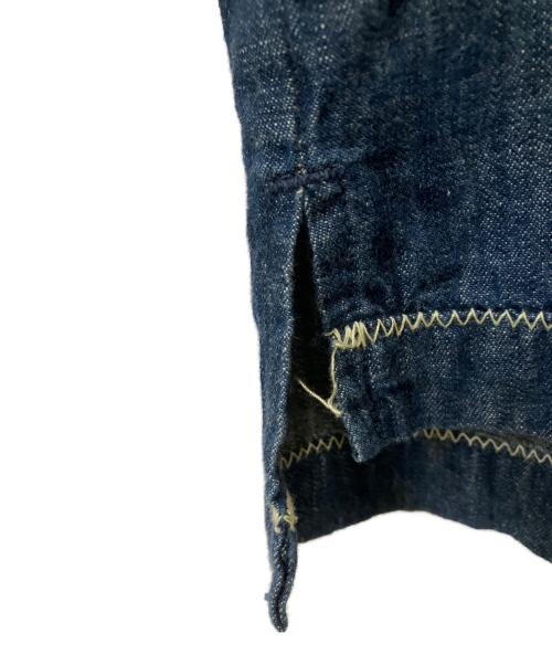 Hysteric Glamour（ヒステリックグラマー）Hysteric Glamour (ヒステリックグラマー) DEVIL刺繍 デニムスクラッチ プルオーバーシャツ ネイビー サイズ:Freeの古着・服飾アイテム