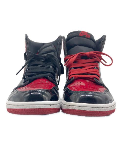 NIKE（ナイキ）NIKE (ナイキ) AIR JORDAN 1 RETRO HIGH OG ブラック×レッド サイズ:30cmの古着・服飾アイテム