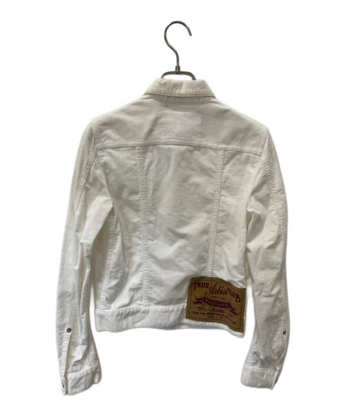 DSQUARED2（ディースクエアード）DSQUARED2 (ディースクエアード) コーデュロイジャケット ホワイト サイズ:38の古着・服飾アイテム