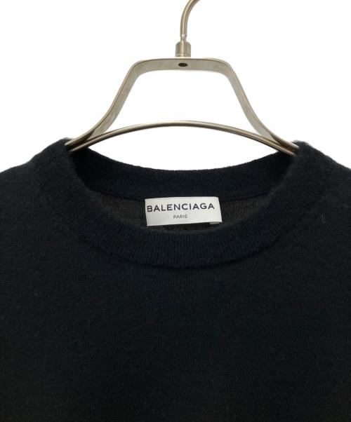 BALENCIAGA（バレンシアガ）BALENCIAGA (バレンシアガ) 薄手ニット ブラック サイズ:34の古着・服飾アイテム