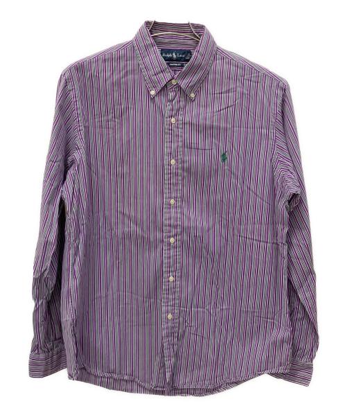 RALPH LAUREN（ラルフローレン）RALPH LAUREN (ラルフローレン) 長袖シャツ パープル×グリーン サイズ:Lの古着・服飾アイテム