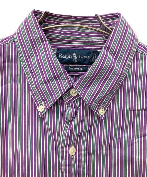 RALPH LAUREN（ラルフローレン）RALPH LAUREN (ラルフローレン) 長袖シャツ パープル×グリーン サイズ:Lの古着・服飾アイテム