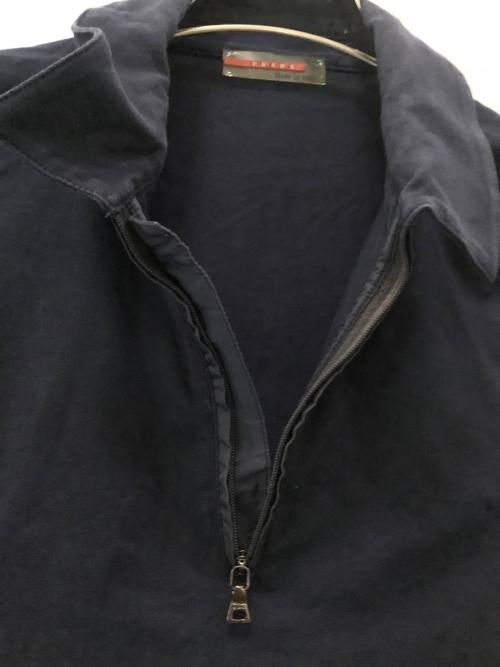 PRADA（プラダ）PRADA (プラダ) 半袖カットソー ネイビー サイズ:Mの古着・服飾アイテム