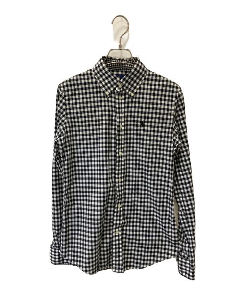 RALPH LAUREN（ラルフローレン）RALPH LAUREN (ラルフローレン) 長袖シャツ ブラック×ホワイト サイズ:4の古着・服飾アイテム