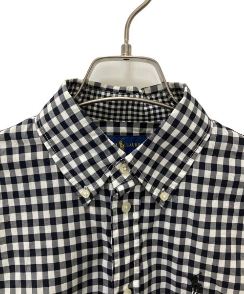 RALPH LAUREN（ラルフローレン）RALPH LAUREN (ラルフローレン) 長袖シャツ ブラック×ホワイト サイズ:4の古着・服飾アイテム