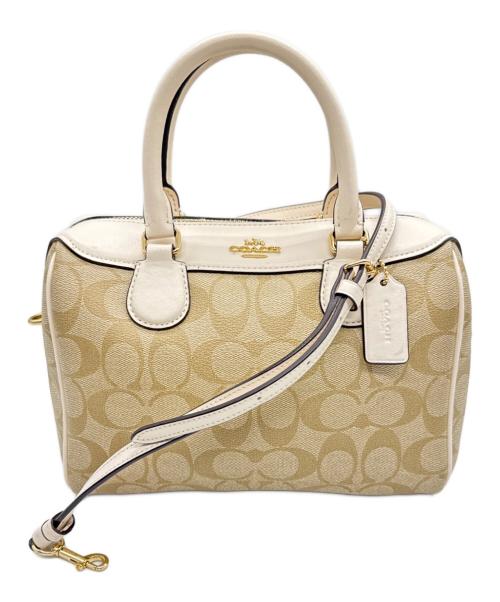 COACH（コーチ）COACH (コーチ) 2WAYショルダーバッグ ベージュの古着・服飾アイテム