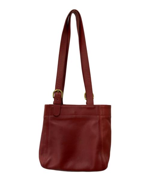 COACH（コーチ）COACH (コーチ) レザートートバッグ レッドの古着・服飾アイテム