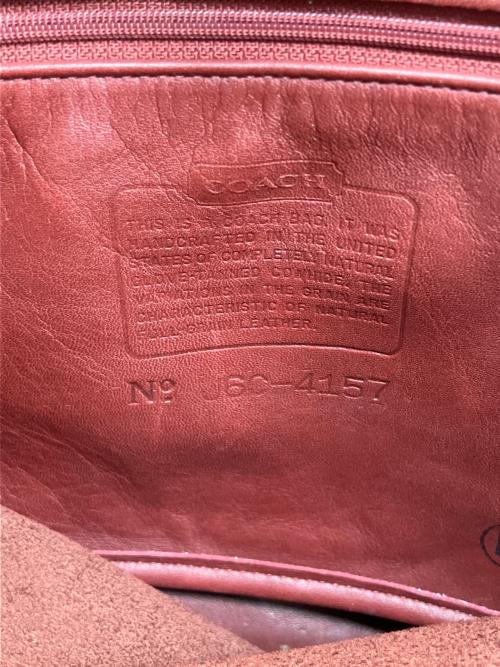 COACH（コーチ）COACH (コーチ) レザートートバッグ レッドの古着・服飾アイテム