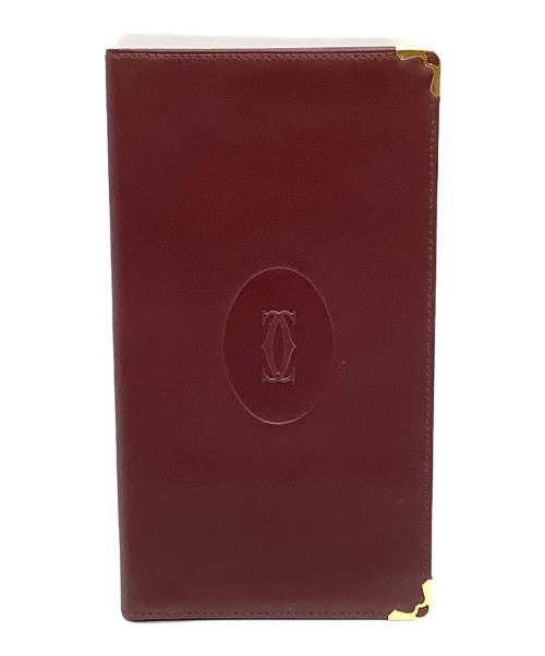 Cartier（カルティエ）Cartier (カルティエ) 札入れ ボルドーの古着・服飾アイテム