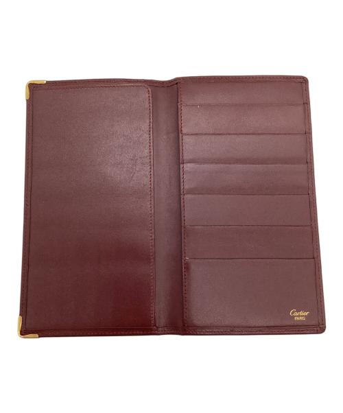 Cartier（カルティエ）Cartier (カルティエ) 札入れ ボルドーの古着・服飾アイテム