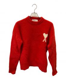 AMI Alexandre Mattiussi（アミアレクサンドルマテュッシ）の古着「アルパカ混ニット」｜レッド