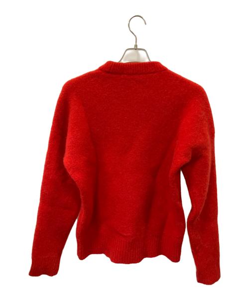 AMI Alexandre Mattiussi（アミアレクサンドルマテュッシ）AMI Alexandre Mattiussi (アミアレクサンドルマテュッシ) アルパカ混ニット レッド サイズ:XSの古着・服飾アイテム