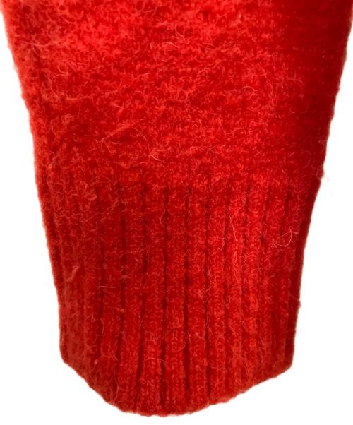 AMI Alexandre Mattiussi（アミアレクサンドルマテュッシ）AMI Alexandre Mattiussi (アミアレクサンドルマテュッシ) アルパカ混ニット レッド サイズ:XSの古着・服飾アイテム