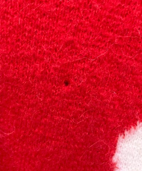 AMI Alexandre Mattiussi（アミアレクサンドルマテュッシ）AMI Alexandre Mattiussi (アミアレクサンドルマテュッシ) アルパカ混ニット レッド サイズ:XSの古着・服飾アイテム