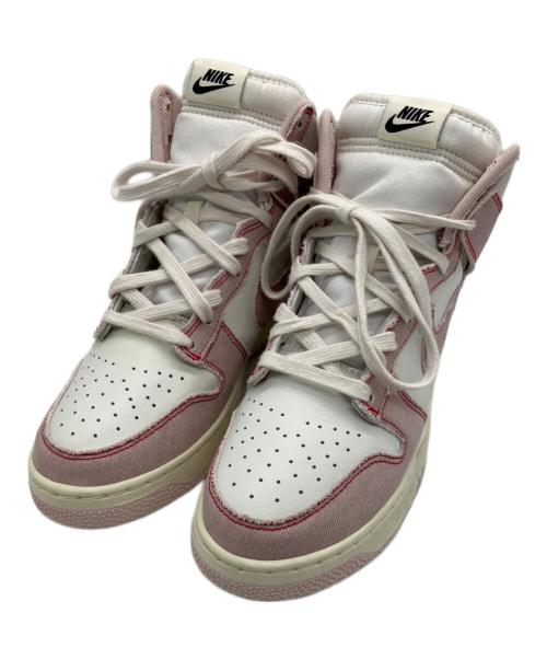 NIKE（ナイキ）NIKE (ナイキ) ハイカットスニーカー ホワイト×ピンク サイズ:27.0cmの古着・服飾アイテム
