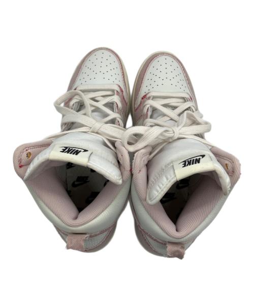 NIKE（ナイキ）NIKE (ナイキ) ハイカットスニーカー ホワイト×ピンク サイズ:27.0cmの古着・服飾アイテム