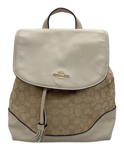 COACH（コーチ）COACH (コーチ) リュック ベージュの古着・服飾アイテム
