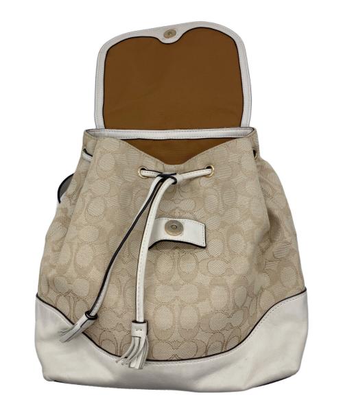 COACH（コーチ）COACH (コーチ) リュック ベージュの古着・服飾アイテム