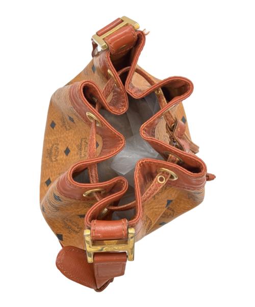 MCM（エムシーエム）MCM (エムシーエム) 巾着ショルダーバッグ ブラウンの古着・服飾アイテム